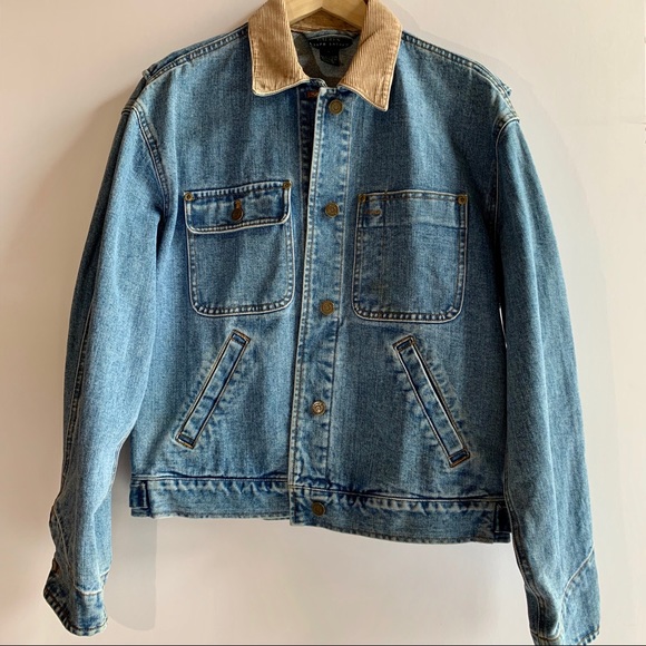 denim jacket cord collar